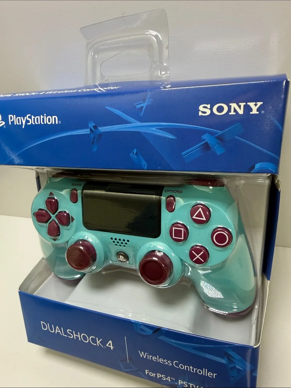 Sony DualShock 4 Wireless Controller - Teal with Burgundy Accents